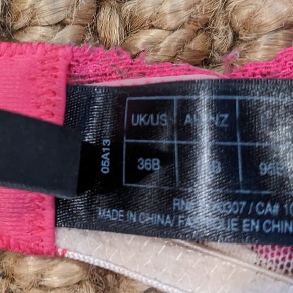 Elle Macpherson Intimates Lace Striped Demi-Bra - Picture 3 of 3